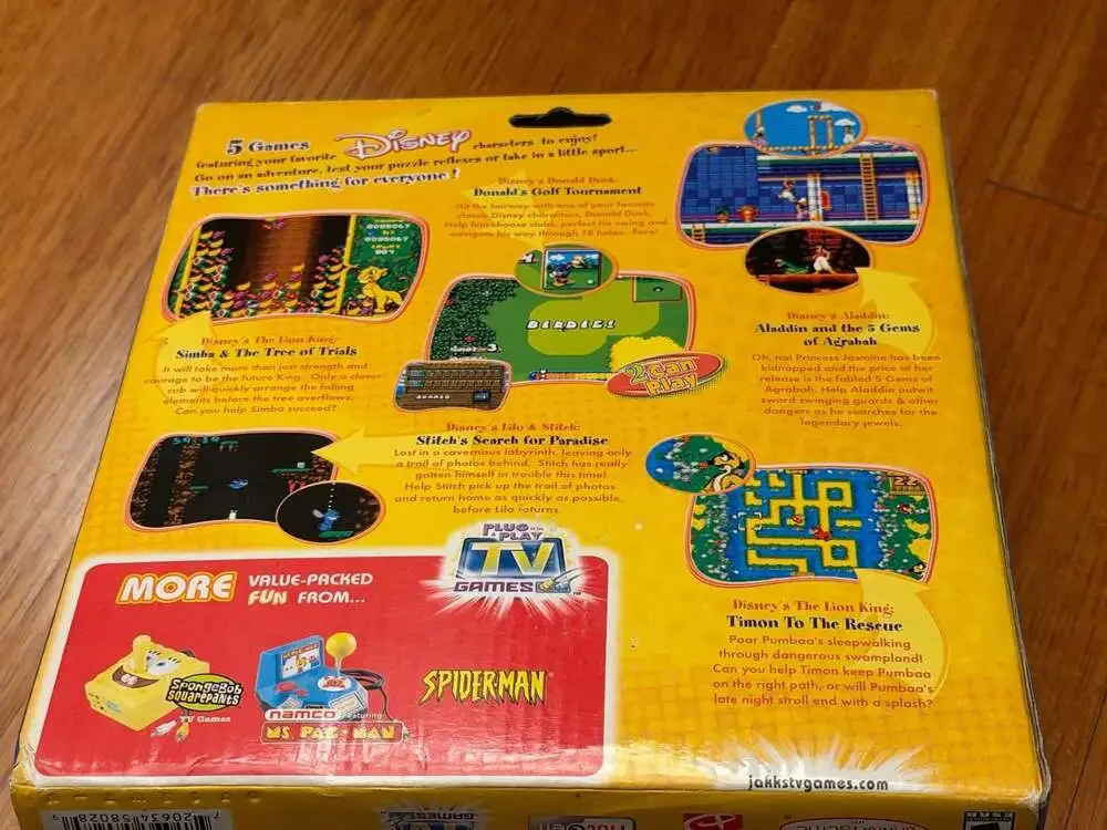 New Disney Plug & Play TV Games - 5 Magical Games for the Entire Family NWT